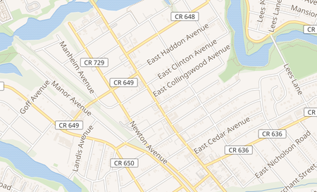 map of 629 White Horse Pike Haddon Township, NJ 08107