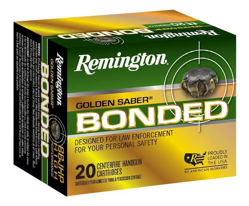 Remington Golden Saber Bonded .40 S&W 180 Grain BJHP, 20 Rounds GSB40SWBB - Remington
