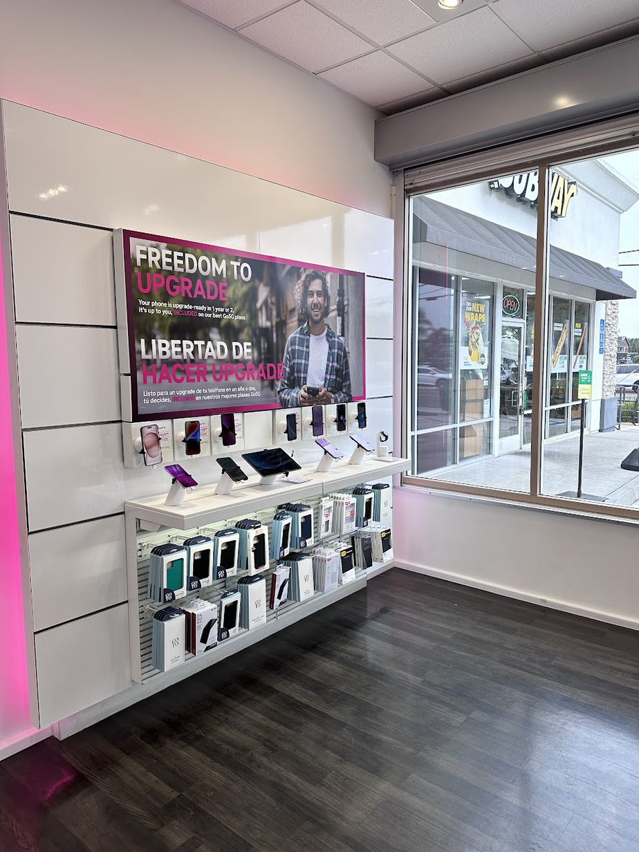Interior photo of T-Mobile Store at 17th & Santa Ana, Costa Mesa, CA