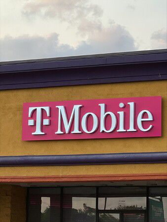 Exterior photo of T-Mobile Store at I-10 & John Ralston, Houston, TX