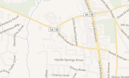 map of 834 Spur 138 Jonesboro, GA 30236