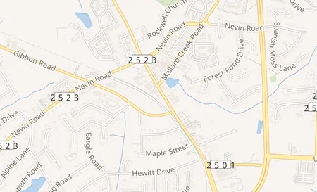 map of 2741 W Sugar Creek Rd Charlotte, NC 28262
