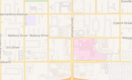 map of 9934 Sierra Ave Fontana, CA 92335