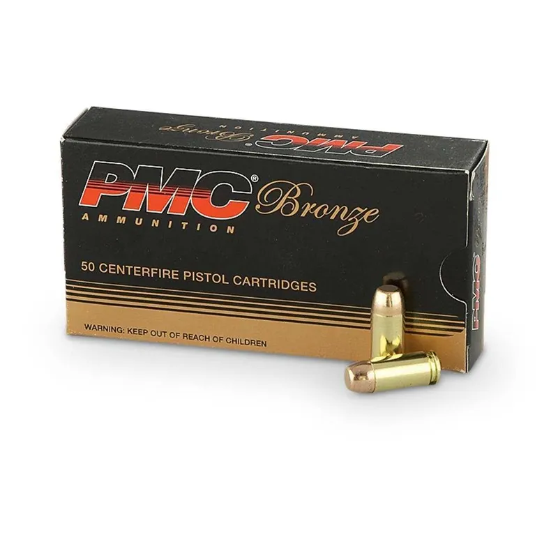 PMC Bronze .40 S&W 180 Grain FMJ, 50 Round Box 40E - PMC