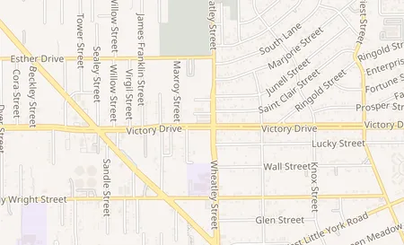 map of 1110 Victory Dr. Suite B Houston, TX 77088