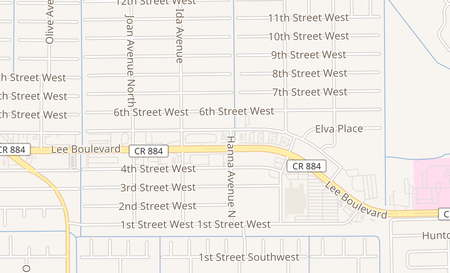 map of 2802 Lee Blvd #3 Lehigh Acres, FL 33971