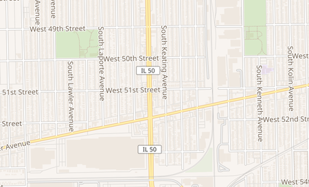 map of 5101 S Cicero Ave Chicago, IL 60632