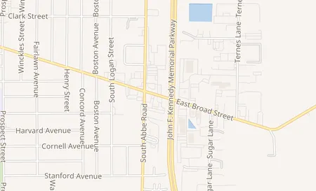 map of 1039 East Broad Street Elyria, OH 44035