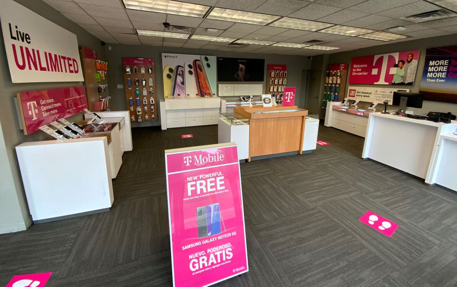 Interior photo of T-Mobile Store at Greenwood Ave & Nottingham Way, Hamilton, NJ