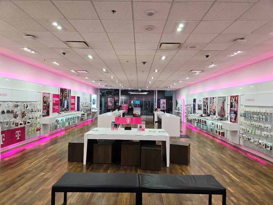 Interior photo of T-Mobile Store at Plaza Bonita, National City, CA