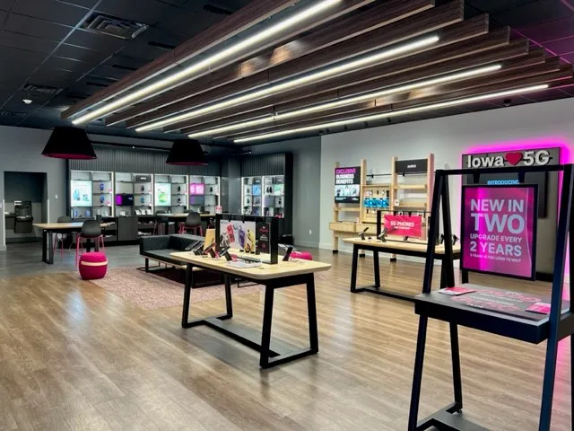 Interior photo of T-Mobile Store at University Ave & 42nd St, Des Moines, IA