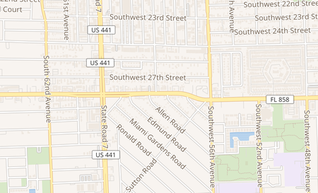 map of 5813 W Hallandale Beach Blvd West Park, FL 33023