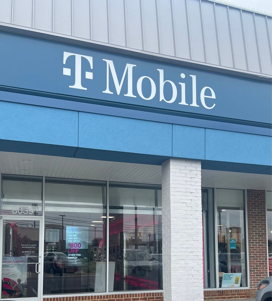 Exterior photo of T-Mobile Store at Liberty Road & Milford Mill Rd, Baltimore, MD