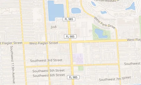 map of 1 SW 107th Ave Ste 3 Miami, FL 33174