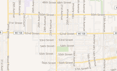 map of 2113 52nd Street Kenosha, WI 53140