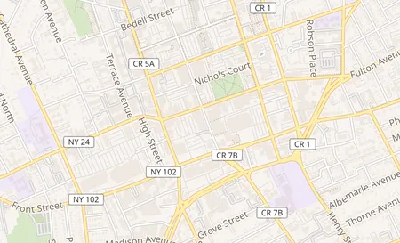 map of 43 Main Street B Hempstead, NY 11550