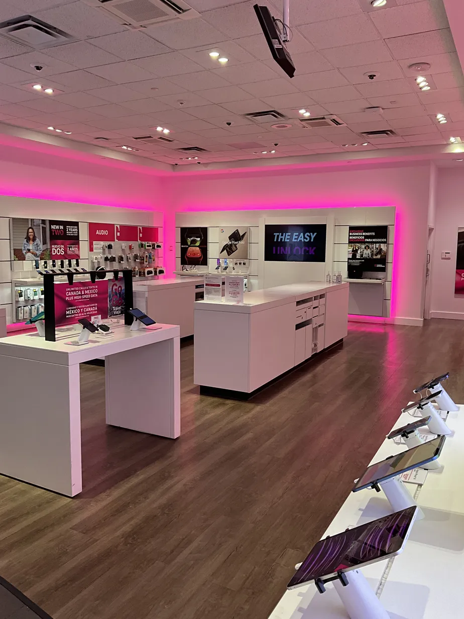 Interior photo of T-Mobile Store at Brass Mill Center, Waterbury, CT