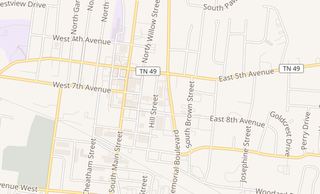map of 517 Memorial Blvd Springfield, TN 37172