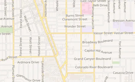 map of 1394 S Wells Ave Reno, NV 89502