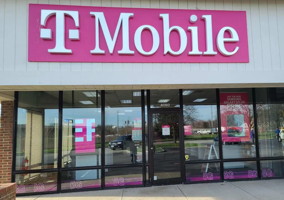 Exterior photo of T-Mobile store at Pendleton Way & Pendleton Pike, Indianapolis, IN