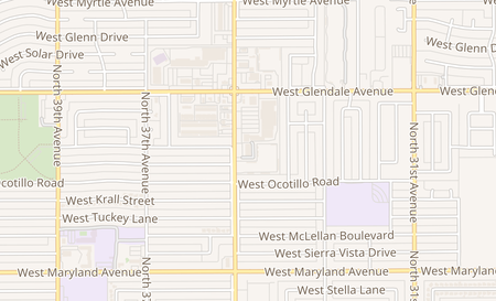 map of 6725 N 35th Ave. Ste 107 Phoenix, AZ 85017