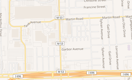 map of 27538 Van Dyke Warren, MI 48093