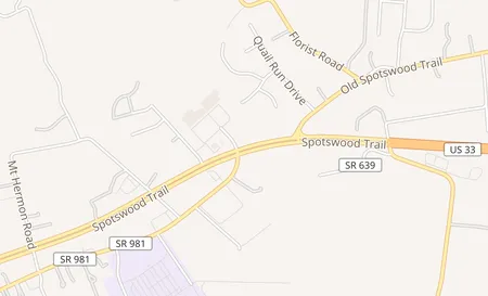 map of 14817 Spotswood Trail Elkton, VA 22827