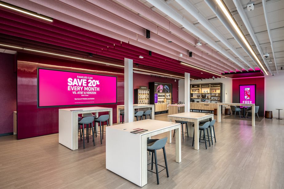 Interior photo of T-Mobile Store at 6th & Pearl, Tacoma, WA