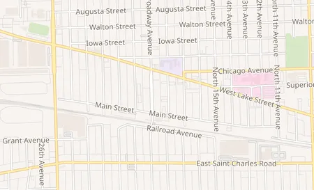 map of 125 N 19th Ave Melrose Park, IL 60160
