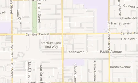 map of 10658 Magnolia Ave Anaheim, CA 92804