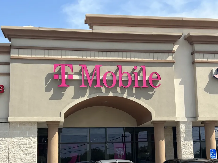 Exterior photo of T-Mobile Store at Ed Carey & Bus 77, Harlingen, TX