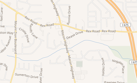 map of 6080 Highway 42 Rex, GA 30273