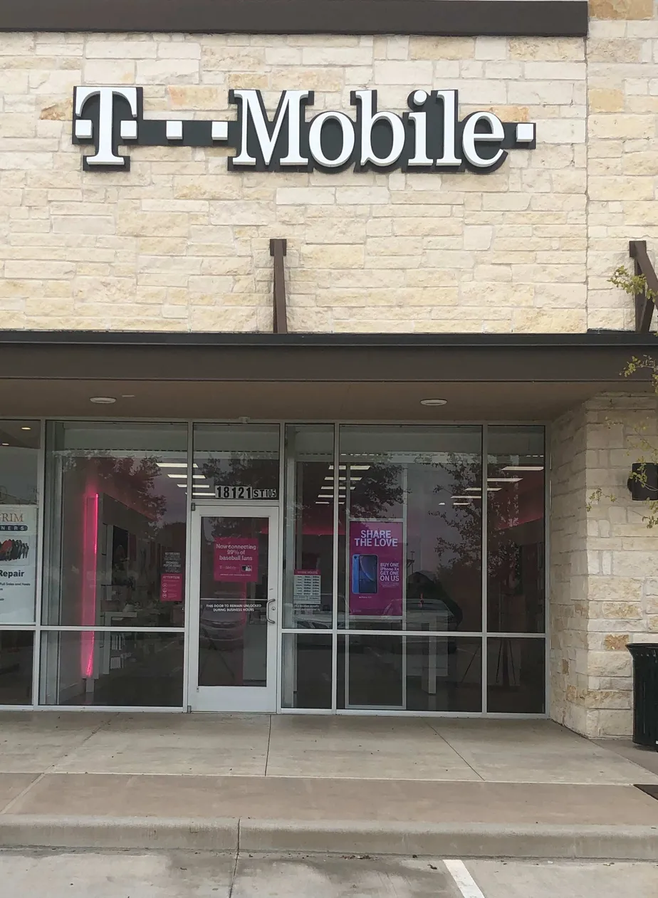 Exterior photo of T-Mobile store at Tuckerton & Barker Cypress, Cypress, TX