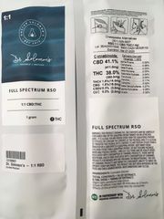 Dr. Solomons RSO:THC at Curaleaf Takoma Dr. Solomons RSO:THC at Curaleaf Takoma