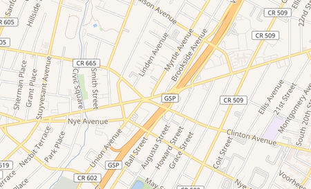 map of 990 Springfield Avenue Irvington, NJ 07111