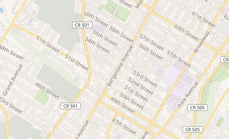 map of 5135 Bergenline West New York, NJ 07093