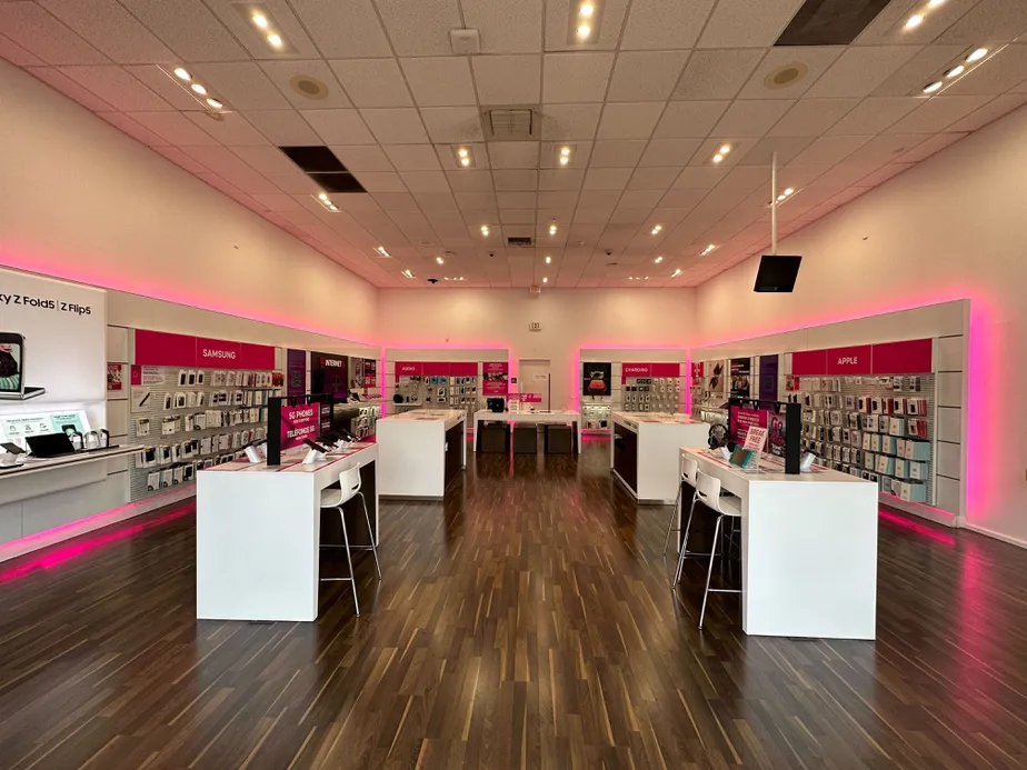 Interior photo of T-Mobile Store at 17th & Tustin, Santa Ana, CA