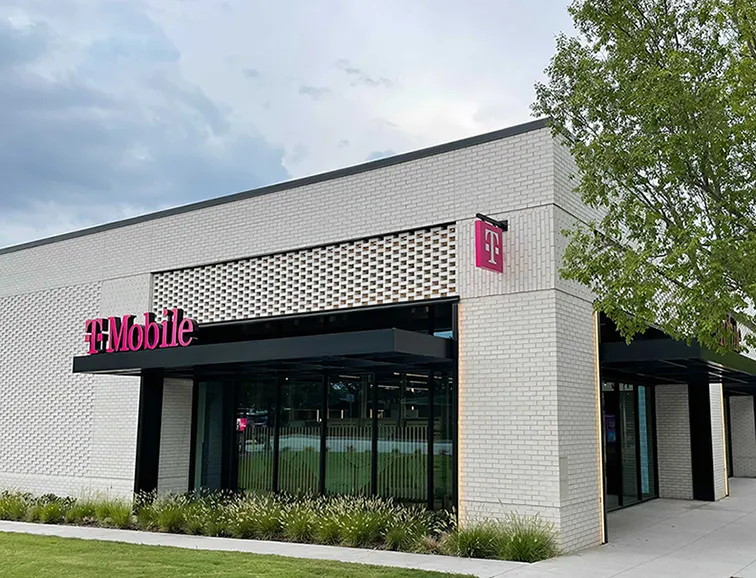 Exterior photo of T-Mobile store at Main & Central, Southlake, TX
