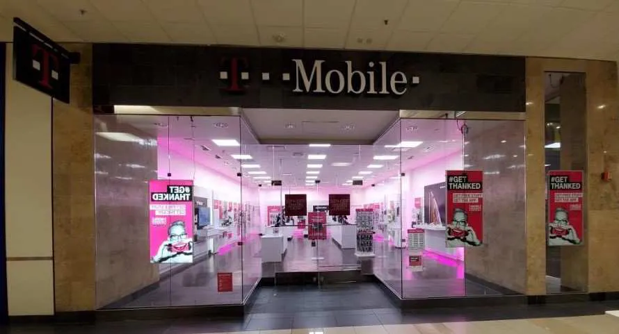 Exterior photo of T-Mobile store at Monmouth Mall 6, Eatontown, NJ