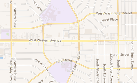 map of 4606 W. Western Ave. South Bend, IN 46619