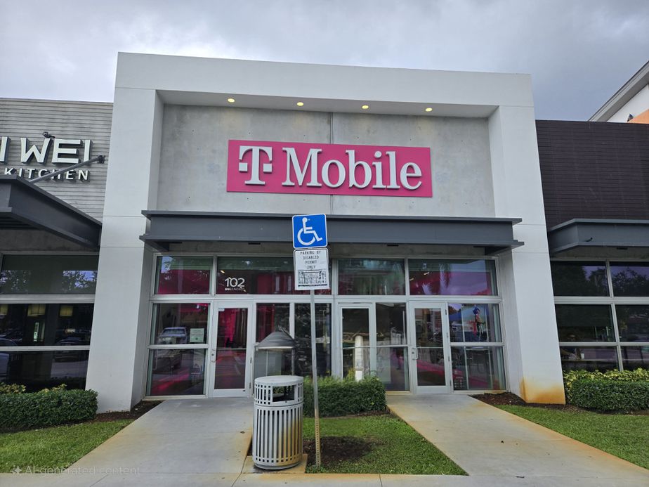 Exterior photo of T-Mobile Store at N Federal & Ne 24th Street, Pompano Beach, FL