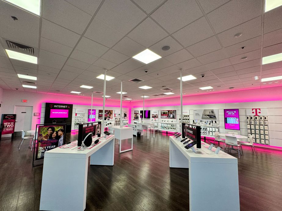 Interior photo of T-Mobile Store at N Beach St & Wheeler St, Ft Worth, TX