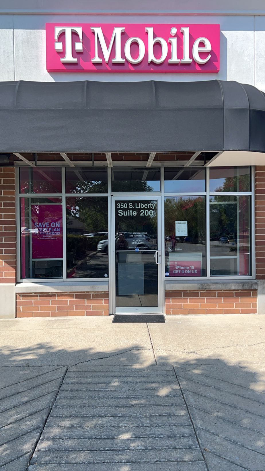 Exterior photo of T-Mobile Store at Bloomington Liberty & 3rd, Bloomington, IN
