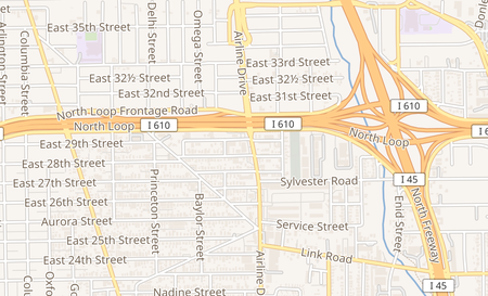 map of 2811 Airline Dr #3 Houston, TX 77009