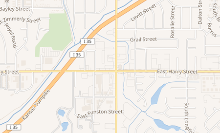 map of 7922 E Harry St Wichita, KS 67207