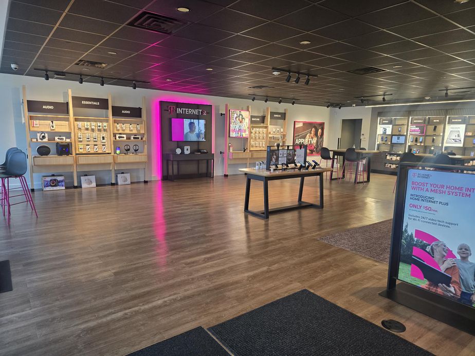 Interior photo of T-Mobile Store at Mineral Spring & Douglas, North Providence, RI