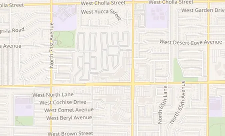 map of 6750 W. Peoria Ave, Ste 109 Peoria, AZ 85345