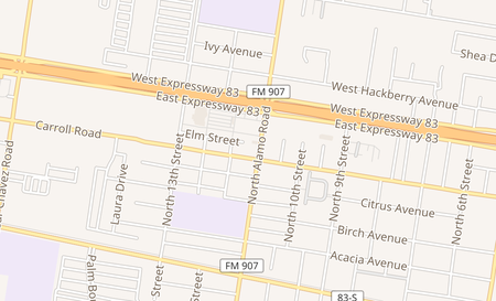 map of 501 N Alamo Rd Suite D Alamo, TX 78516