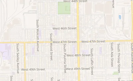 map of 1652 W 47th St Chicago, IL 60609