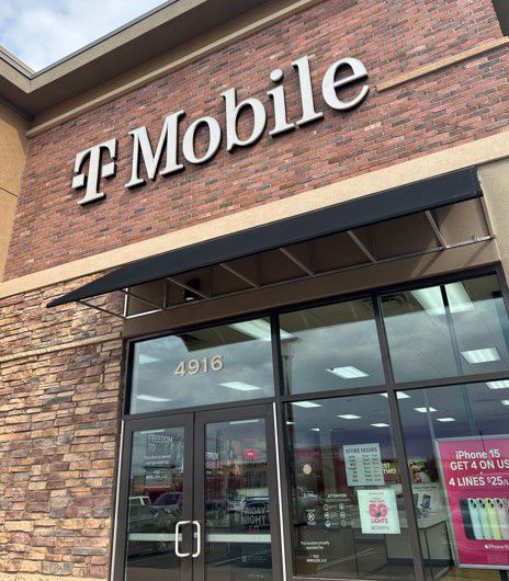 Exterior photo of T-Mobile Store at Johnstown Plaza, Johnstown, CO